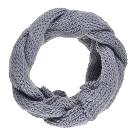 Chunky Plait Knitted, Infinity, Snood, Autumn/Winter scarf, Cowl, Snood, Grey
