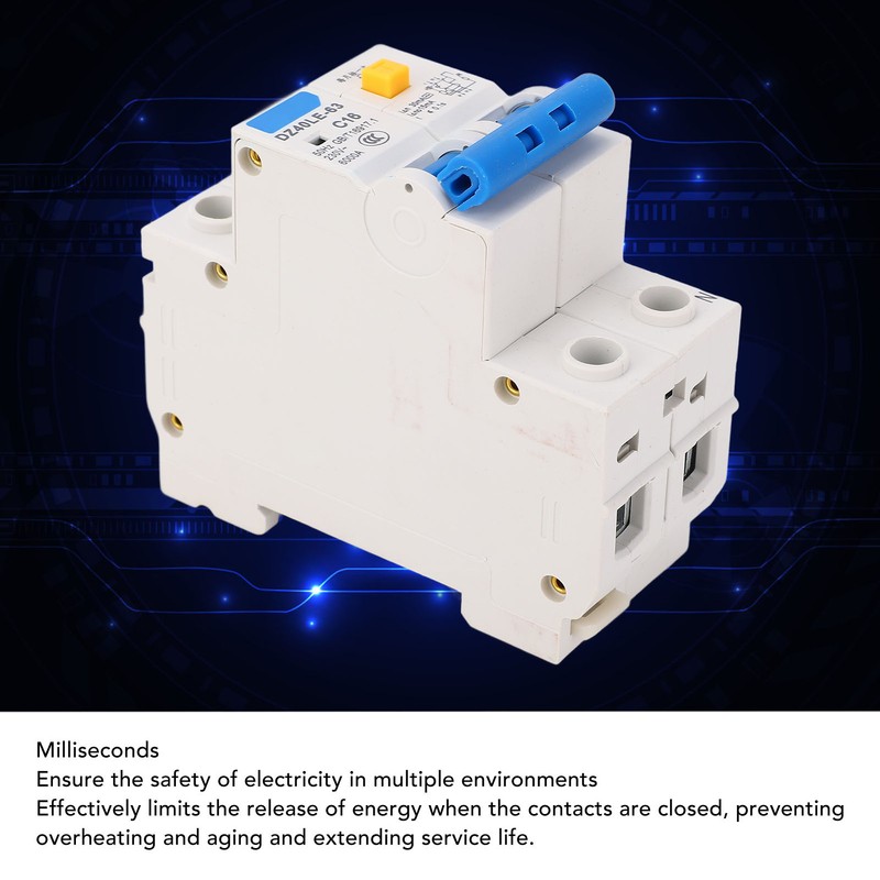 Miniature Circuit Breaker 1P Plus N Rail Mounting Double Handle