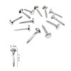 100 Pcs Paper Fasteners Metal Metal Scrapbooking Brads Double Side