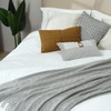 CREVENT Knitted Decorative Throw Blanket for Couch Sofa Chair Bed，Soft