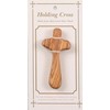 Olive Wood Holding Cross Confirmation Gift 10cm x 5cm Made