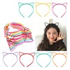 10pcs Cat Ear Headband Cartoon Hair Band Non-Slip Children Hair
