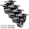 2" Casters Set of 4 Heavy-Duty Industrial Caster Wheels with