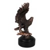 Wings Of Glory Bald Eagle Perching On Tree Bronzed Resin