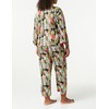 Natori Women's Printed Charmeuse Pajama Set, Black, Small
