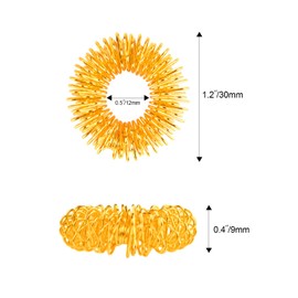 FEPITO 20 Packs Spiky Massage Finger Rings, Finger Acupressure Ring Set Fidget Massage Toy For Kids Teens Adults, 2 Colors