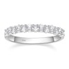EAMTI 925 Sterling Silver Wedding Bands for Women Baguette Round