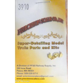 Precision Scale HO #3910 Pads, Alco Jacking (Brass Castings)