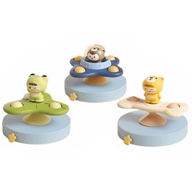 Yummy Baby 3PCS Suction Cup Spinner Toys for Girls and Boys Ages 18 Month+, Perfect for Birthday Gifts, Sensory Bath Toys for Toddlers (3 Pack) (Set 1)