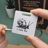 Azeeda 'I Love You with Snail' Keyring Tape Measure/Spirit Level