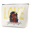 Jumkook African Girl Makeup Bag Black Girl Makeup Bag Afro