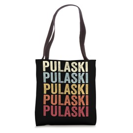 Pulaski New York Pulaski NY Retro Vintage Text Tote Bag