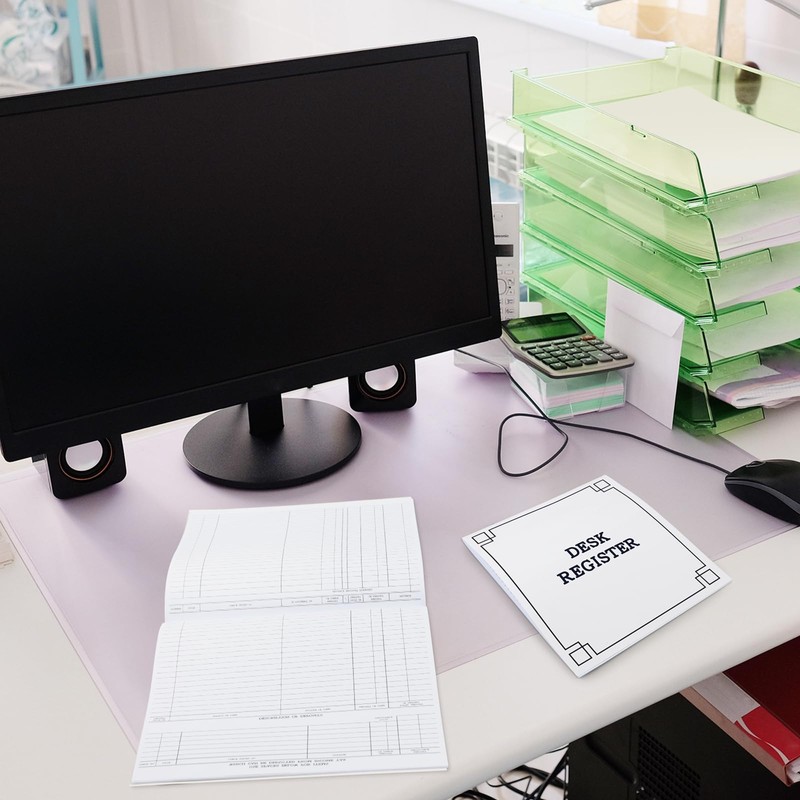 Kosiz 5 Pcs Large Check Registers for Desk Transaction Registers