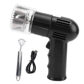 AUNMAS Automatic Coconut Puncher, 2000mah Rechargeable USB Electric Coconut Opener 304 Stainless Steel Automatic Coconut Opening Tool For Home Commercial Use (Black)