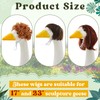 Dansydaisy 3 Pcs Porch Goose Wigs,Porch Goose Outfit Suitable for