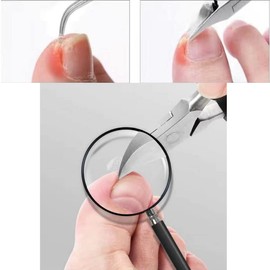 Nail Clipper,Heavy Duty Ingrown Podiatrist Toenail Tool Kit,Stainless Steel Long Handle Cosmetic Pedicure Set for Ingrown and Thick Nails for Callus 8Piece
