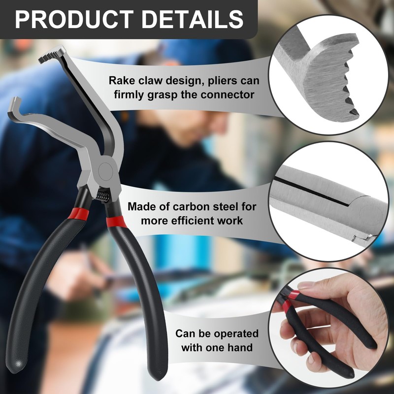Electrical Disconnect Pliers Carbon Steel Electrical Connector Pliers Automotive Electrical