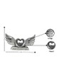 Crushed Diamond Angel Wings with Shelf Sitter Ornament Decorative Sculpture