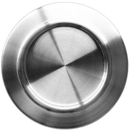 Fusuma Handle Pull 1 Piece, Bottom Dimensions 2.0 inches (50 mm), Stainless Steel Silver Color, Circle Line, Sliding Door Pull, Round, Japanese Modern, Western-style [Easy to Install, Nail Attachment]