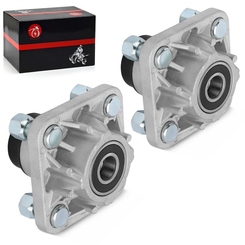 2Pcs Front Wheel Hub Assembly & Bearings Compatible with Club