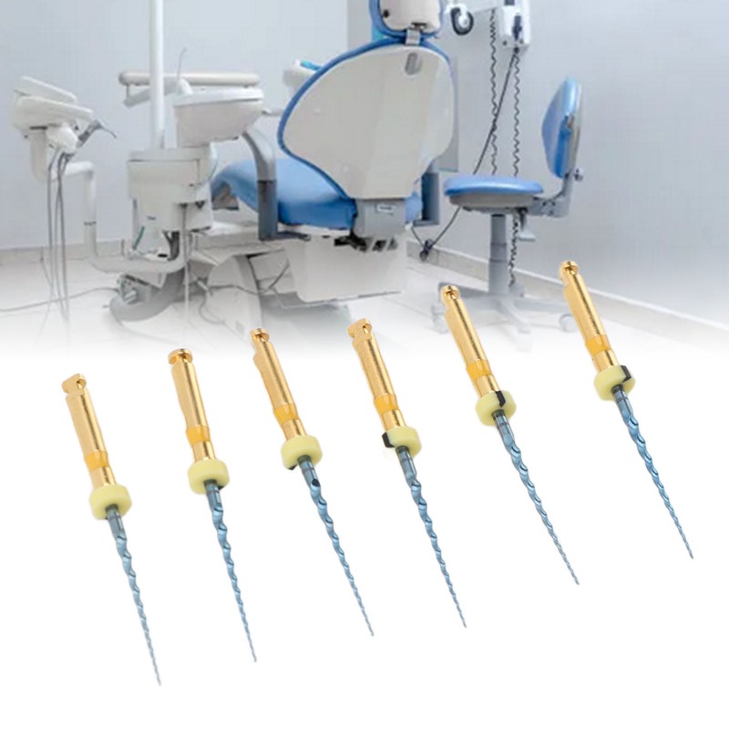 6pcs F1 Endodontic Canal Files Stretchy Metal Portable Rustproof Endodontic
