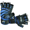 Grip Power Pads® Elite Leather Gym Gloves with Built-in 2"