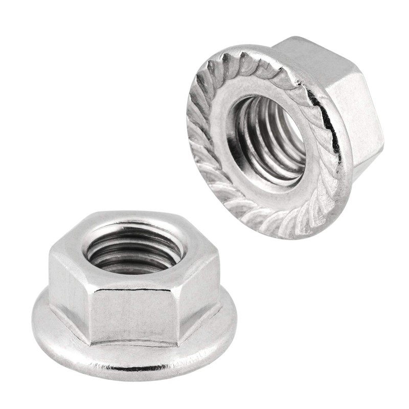 Flange Nuts with Locking Toothing M8 DIN 6923 Stainless Steel
