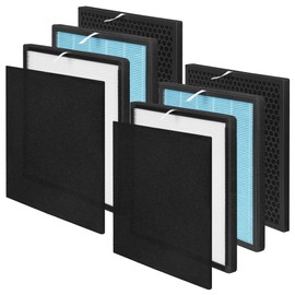 FCFMY 2 Packs Replacement Filter Set Compatible with Okaysou Airmax 10L Pro and Aiibot-A300 Air Cleaner Purifier, 5-Stage Filter System of Activited Carbon Pre Filter HEPA filter