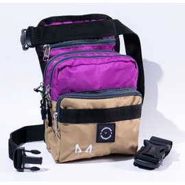 AkraCreations - Dog Training Thigh Treat Bag with Removable Insulated Sleeve and Multiple Compartments (Lilac Sandstone)