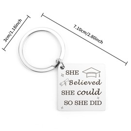 Graduation Gifts for Him Her Best Friend Keychain Graduation Grad Students from College Medical High School Gifts for Women Men Girls Daughter Son Teen Graduates from Dad Mom Inspirational Present