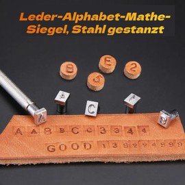 Akozon 36 Pieces Punch Letters 36 Pieces Steel Number Leather Stamp Tool Letters Punch Alphabet Stamps for Die Cutting Craft Craft Printing 6mm Tool Die Cutting 26