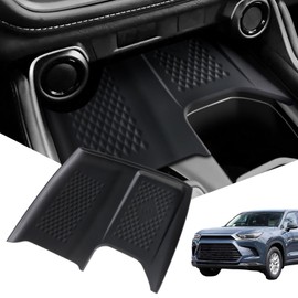 WONDER POINT Upgraded Wireless Charger Mat, for Toyo-TA Grand Highlander 2024-2025 Silicone Anti-Slip Charging Mat Secure Phone Placement & Wireless Power Hub