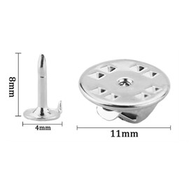 Pin Backs with Box, Copper Pin Backings 50 Set, Butterfly Clutch Tie Tacks Pin Backs Replacement, Backs Locking Pin Keepers Clasp for Jewlery, Crafts, Lapel Pins (Gold, 8mm Pins)