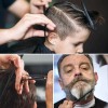 Paquete Tijeras Barbero Profesionales Tornasol Para Salon