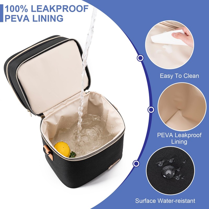 BABEYER Breastmilk Cooler Bag with Ice Pack Fits 6 Baby