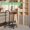 LUCKUP Step Stool with Handle, 2-Step Stools with Adjustable Handrail