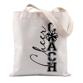 FUNYSO Cheer Coach Gift Cheerleader Appreciate Gift Cheer Era Cheer Mom Gift Cheerleader Celebration Gift Tote Bag (Cheer Coach TOTE UK)