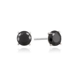 Mini Cubic Silver Earrings (5mm) OTE117Q05Q Stone Color / 미니 큐빅 실버 귀걸이 (5mm) OTE117Q05Q 스톤컬러
