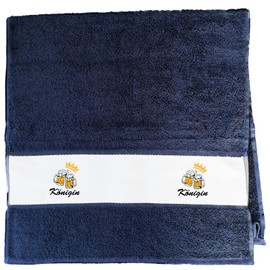 Huuraa Sporthandtuch Königin Schützenfest Geschenk 50x100cm French Navy Baumwolle Königin Geschenkidee