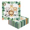 Pack of 40 Jungle Party Napkins, Children's Birthday Napkins, Forest