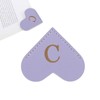 PATIKIL Heart C Bookmark Cute Stylish Leather Bookmark Page Marker