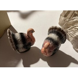Ron Gordon Designs~Turkey Gobbler Ceramic Salt & Pepper Shakers~ NIB