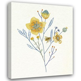 ArtDirect Honey Bees III 15x18 Gallery Wrapped Canvas Museum Art by Wang, Melissa