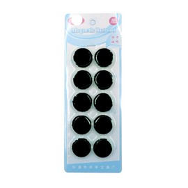 10 refrigerator whiteboard strong magnets, circular mini magnets, handicrafts, bulletin boards, strong magnet pieces circular(black)