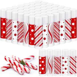 Siifert 150 Pcs Christmas Candy Flavor Lip Balms Peppermint Candy Party Favors Christmas Stocking Stuffers for Women Xmas Party Thank You Gifts Bulk Items for Employee Staff Coworkers Teacher Holiday