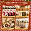 6Pcs Christmas Fireplace Stocking and Garland Hanger Fits 0.87-4.1" Mantle