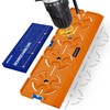 WEGLUST Drilling template with spirit level and 30 cm ruler