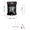 QWORK® 20L Solar Shower Bag Portable Travel Camping Shower Bag