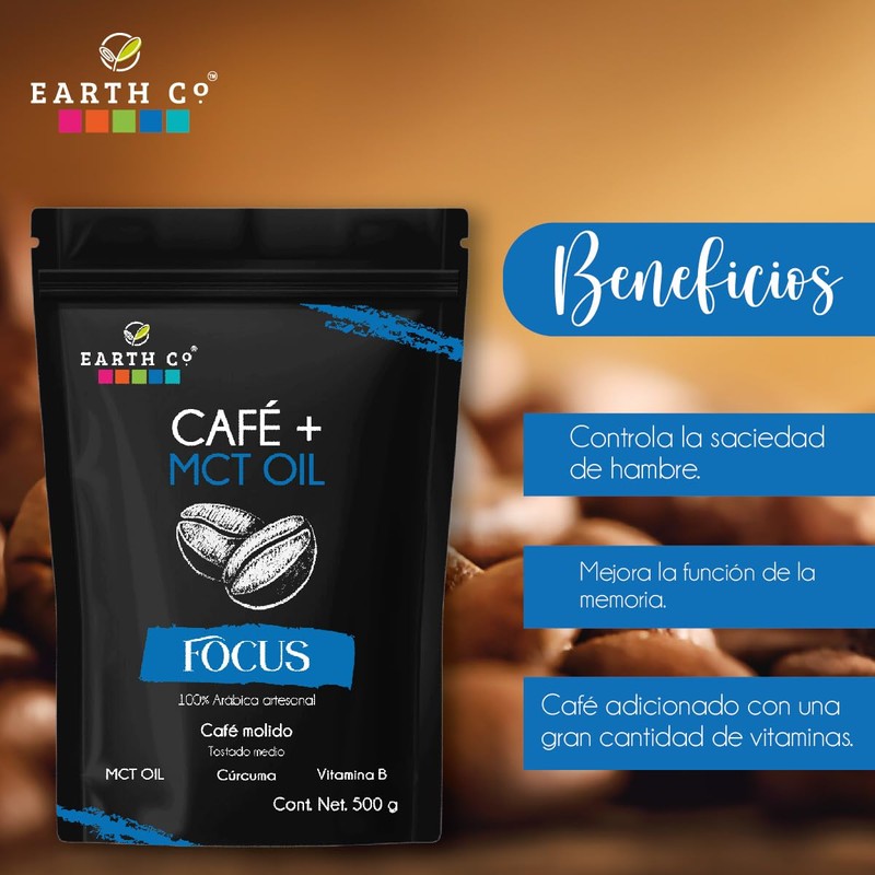 Earth Co | Café + MCT Oil Focus | Con