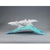 Dolphin Pod Sculpture by John Perry Pellucida on Blue Ocean